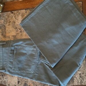 Massimo Dutti  high Rise Green  Flare Jeans Size 36